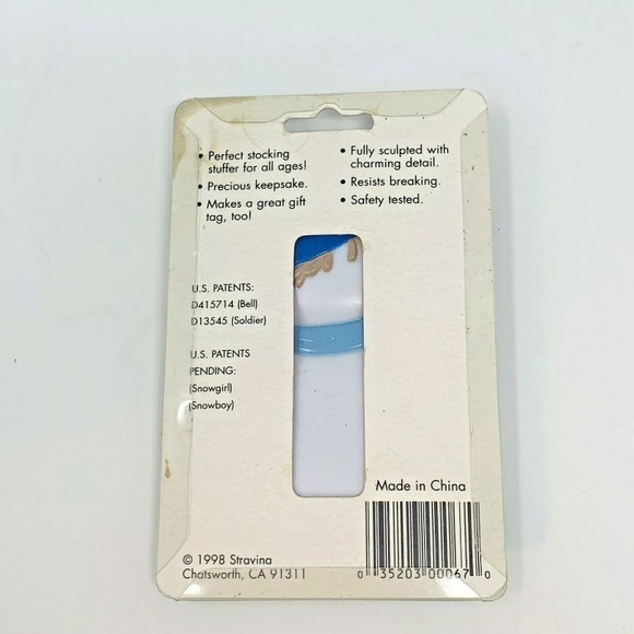 NEW Vintage Christmas Personalized Name Ornament “Anthony” 90s Retro Snowman - Picture 3 of 3